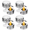 8 Pcs Stainless Steel Fuel Holder, Chafing Wick Fuel Holder