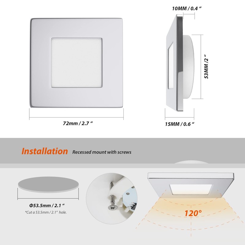 Dream lighting 12 V LED Recessed Spotlight Caravan Ultra Flat