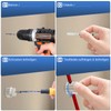 QuirkLz Pack of 12 Monkey Swing Surface-Mounted Cable Holders -