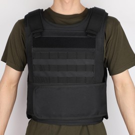 MGFLASHFORCE Tactical Vest for Airsoft, Paintball, and Cosplay Game (Black-3)