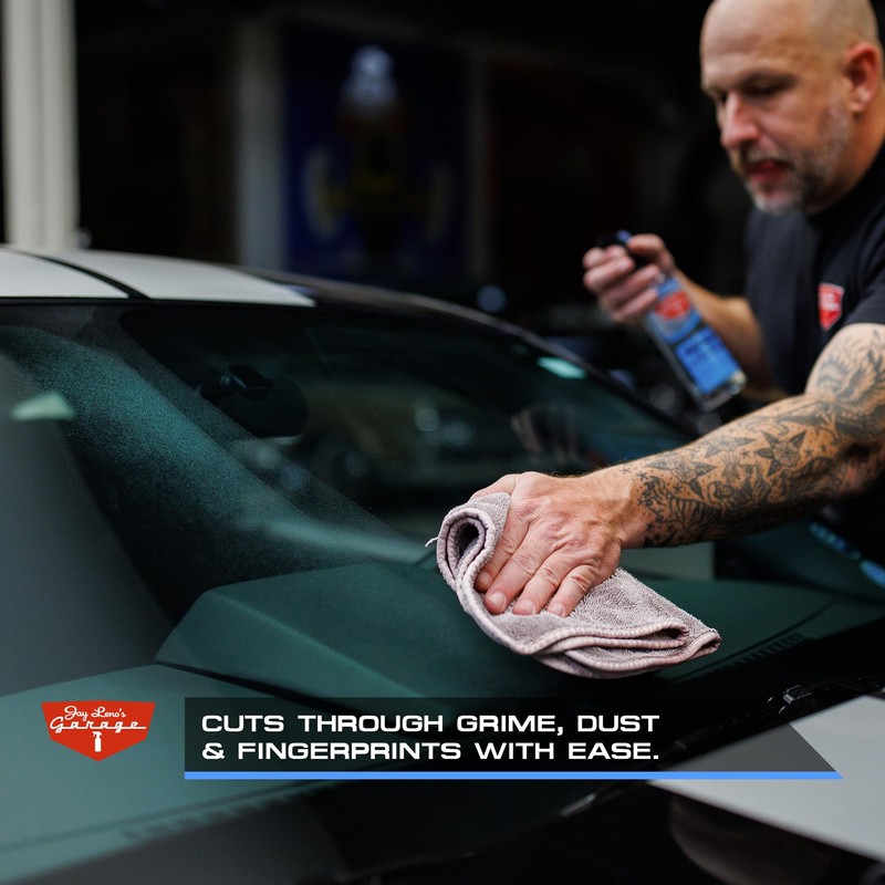 Jay Leno's Garage Glass Cleaner Spray – Streak-Free Auto Glass