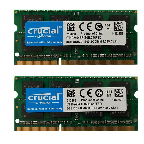 16GB (2 x 8GB) DDR3 1600 MHz RAM Memory Module