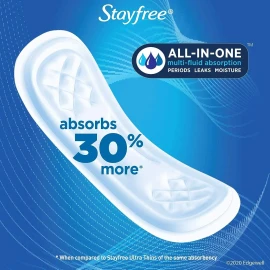 Stayfree Maxi Pads for Women, Super Protection Absorption - 66 Count