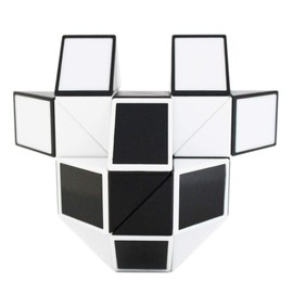 Mipartebo Magic Snake Cube Twist Puzzle 36 Wedges Large Size Twist Fidget Snake Toys Gift Party Favors Game Goodie Bag Fillers Christmas Stocking Stuffers for Kids Adults Teens Black