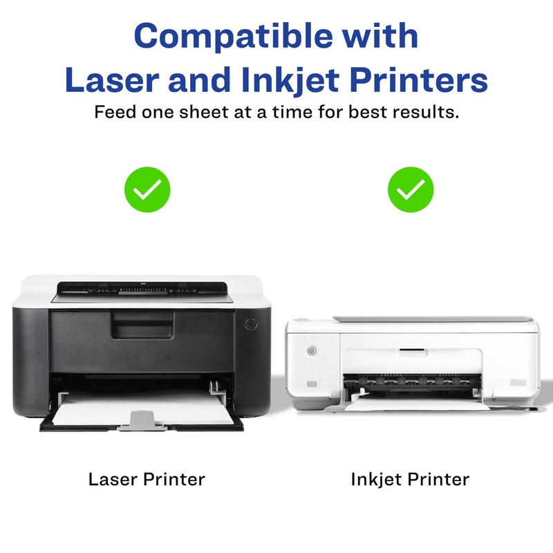 Avery Printable Postcards, 4.25" x 5.5", Ivory, 100 Blank Postcards