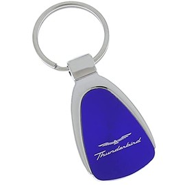 Au-TOMOTIVE GOLD Tear Drop Key Chain for Ford Thunderbird (Blue)