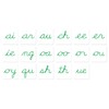 Montessori Phonogram Movable Alphabet: Key Sounds of English (Cursive)