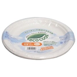 Shinwa EC-502 Eco Cook Round Plate, 9.1 inches (23 cm), Pack of 5
