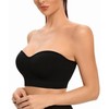 ANGOOL Bandeau Strapless Bra Women's without Underwire Padded Bralette Bra