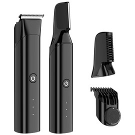 Men's VIO Body Shaver, 15 Levels Adjustable, 0.04 - 0.7 inch (1 - 17 mm) Length, Remaining Power Display, Automatic Polishing, IPX7 Waterproof, Bathshaving, Electric Shaver, Low Noise, Unprocessed Hair Treatment, Underarms, Arms, Legs, Delicate Zones, Full Body, USB Charging, Father's Day Gift, Japanese Instruction Manual Included