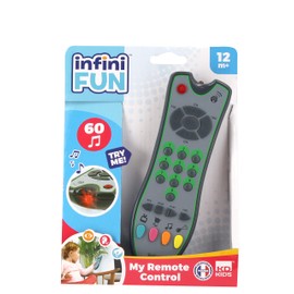 Infini Fun My First Remote Control - Imitation Game for Kids, Toy TV Remote for Imaginative Play - Ultra-Realistic Pretend Kids Play Set, Fake Remote, Discover Colours & Sounds - For Ages 12 Months +