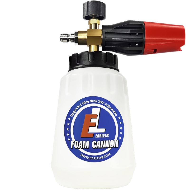 Foam Cannon for Pressure Washer, 1 Liter Bottle, 1/4 Inch