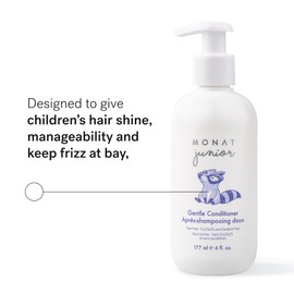 MONAT Junior Gentle Conditioner - A safe and gentle Anti Frizz Hair Conditioner for children that rinses out quickly. All Natural Tear-free, Sulfate & Paraben-free - Net Wt. 177 ml e / 6 fl. Oz.