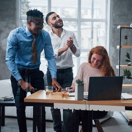 PAMO Cable Management Under Desk for Easy mounting Under-Table I Set of 2 - with 10X Cable Ties I Desk Organizer for Office/Home Office Table Thoughtful Cable Tray Holder