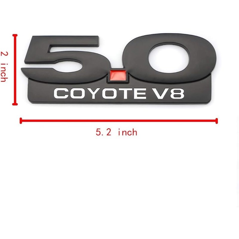 2PCS 5.0 Coyote V8 Emblem Decal Replacement for F150 Fx4