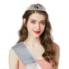 KICOSY 21st Birthday Crowns and Sashes for Women Girls, Princess