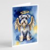 Caroline's Treasures Schnauzer My Angel Greeting Cards Pack of 8