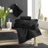 Douceur d'Intérieur, Tendresse Guest Towel (30 x 50 cm) Black