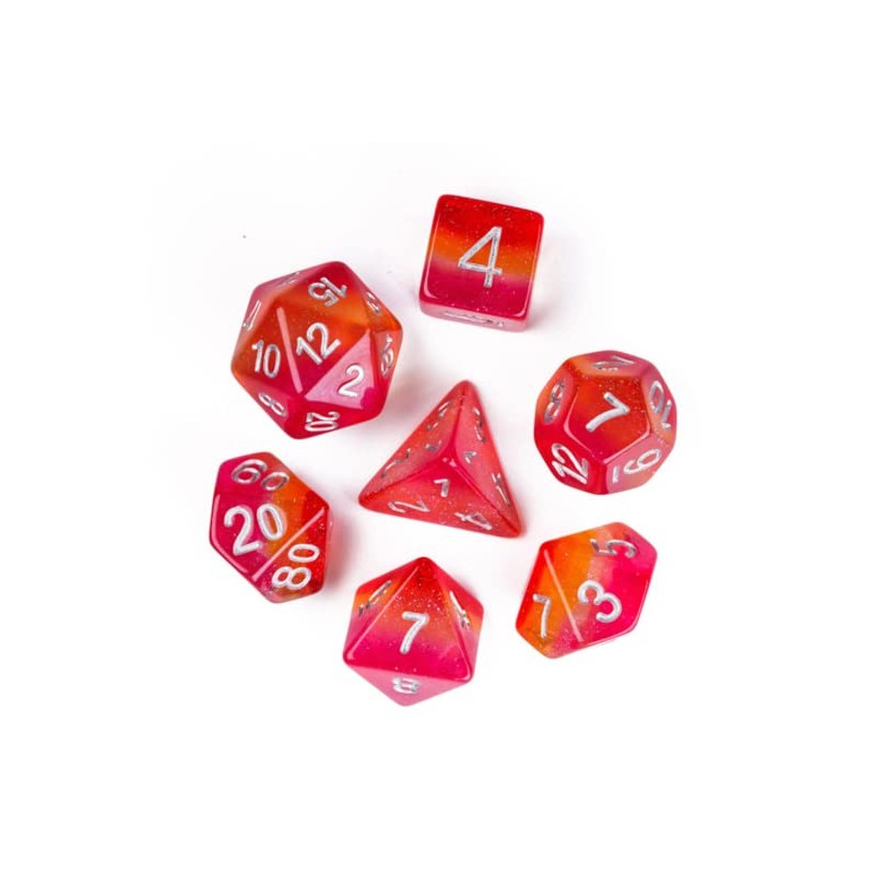 Lesbian Pride Dice Set - Lesbian DND Dice Set -