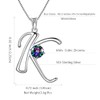 Aurora Tears 925 Sterling Silver 26 Letter Necklaces Initial A