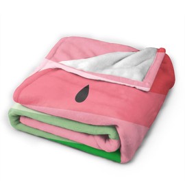 Fun Fruit Watermelon Blanket Soft Lightweight Throw Blankets Cozy Flannel Bed Throws for Sofa Couch Travel Home Room Bedroom Decor Gifts for Girls Boys Women 50"x40"