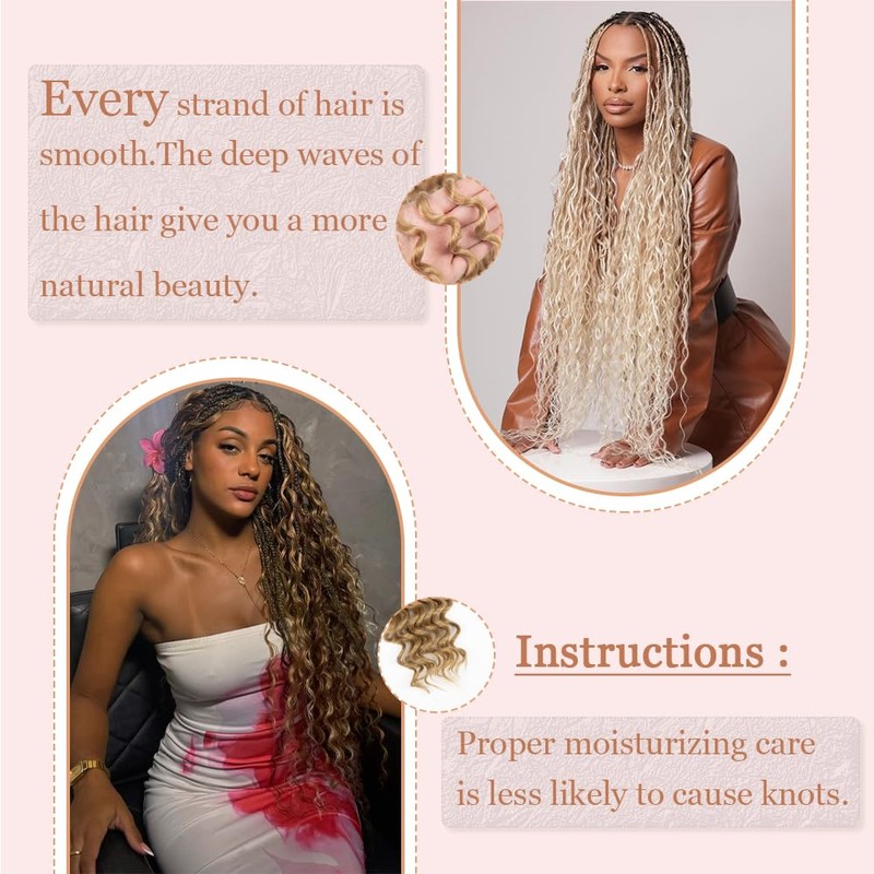 Deep Wave Bulk hair for Braid No Weft Deep Wave