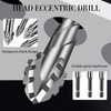 7-Piece Four-Edged Sawtooth Eccentric Drill Bit Set, 3/4/5/6/8/10/12 mm, Four-Edged