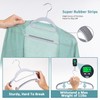 Tonswachic Pack of 50 Coat Hangers, Space-Saving Plastic Clothes Hangers,