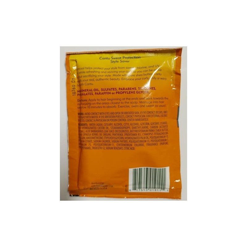 Cantu Natural Hair Sweat Protect Style Packettes 1.5 Ounce (6