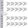 20Pcs Adjustable Cabinet Shelf Bracket Clips, Metal Shelf Bracket Clips,