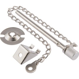 Hardware Essentials 852224 Patio Door Security Pin, Silver