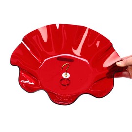 Birds Choice WGRED Weatherguard, Weather-Resistant Acrylic Bird Feeder Weatherguard, 13", Red