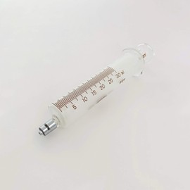 VAN 1-6187-07 White Hard Injection Cylinder, Lock End, 1.1 fl oz (30 ml)