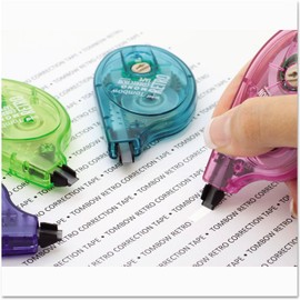 Tombow Mono Retro Correction Tape Assorted Colors, 10-Pack