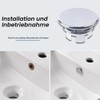 Sink Overflow Cover, Pack of 4 Sink Overflow Rings, Round