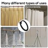 50pcs Plastic Hooks for Gazebo Curtains, Smooth Sliding Plastic Curtain