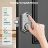 AkaGear DS10 Fingerprint Door Lock - Keyless Entry Door Lock,