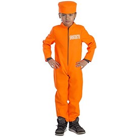 Kid's Prisoner Costume - Size Medium 8-10