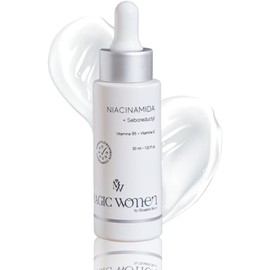 Suero Facial De Niacinamida Al 5% – Minimizador De Poros Con Vitamina B5 Y E – Tratamiento Iluminador Y De Control De Grasa Para Una Piel Más Suave – 30 Ml
