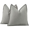 Madizz Set of 2 Plain Chenille Cushion Covers, Soft Decorative