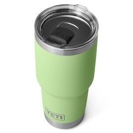 YETI Rambler Tumbler, Vacuum Insulated Stainless Steel Tumbler with Magslider Lid, Key Lime, 30 oz