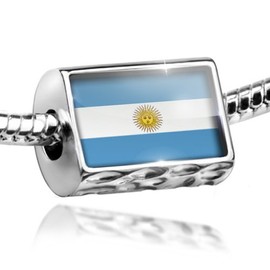 NEONBLOND Charm Argentina Flag - Bead Fit All European Bracelets