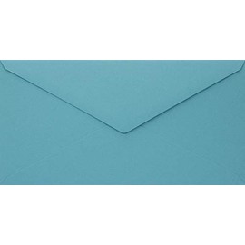 Netuno 100 Blue Envelopes DIN Long 110 x 220 mm 110 g Woodstock Azzurro Beautiful Envelopes for Easter Wedding Birthday Christmas Christening Invitations Greeting Cards Long Envelopes Blue Envelopes