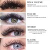 Gemerry 8-25 mm Easy Fan Lashes, 3D 5D 8D 10D