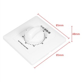 Countdown Timer Switch 30/60/120 Min High Power Pump Timer Mechanical Timer Countdown Control 86 Panel (120 Minutes)