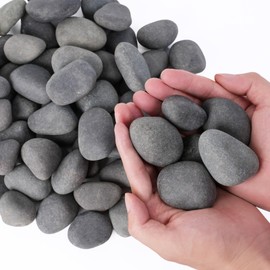 Rahato 20 lbs Rocks for Outdoor Landscaping, 1"-2" Aquarium Rocks for Fish Tank, Natural Decorative Garden Stone for Plants, Flower Pots, Vase, Walkways, Yard