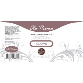 Ola Prima Oils - Clove Essential Oil 4 oz, Clove Oil for Skin, Diffuser, Natural, Premium Grade - Clove Oil