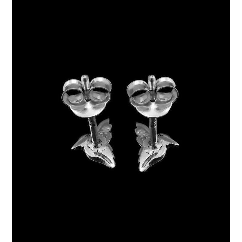 Mainland Silver Tiny Sterling Silver Hummingbird Stud Earrings