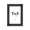 7x5 Black Ornate Photo Frame With White Mat For 6x4