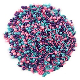 Mix Unicornio Perlas Gragea comestibles azúcar decorativas COLORES 250g (Sprinkles)